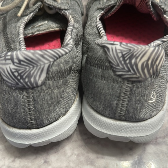 Skechers On The Go Tide Womens 6.5 Charcoal Gray Casual Lace Up Boat Shoes - Picture 4 of 7